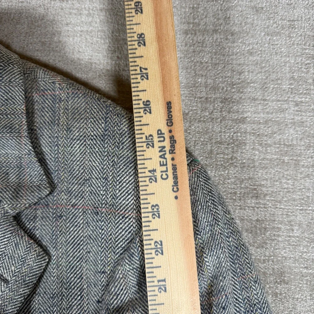 Polo Ralph Lauren Blazer Mens Gray Herringbone Tweed Wool Vintage USA 7119